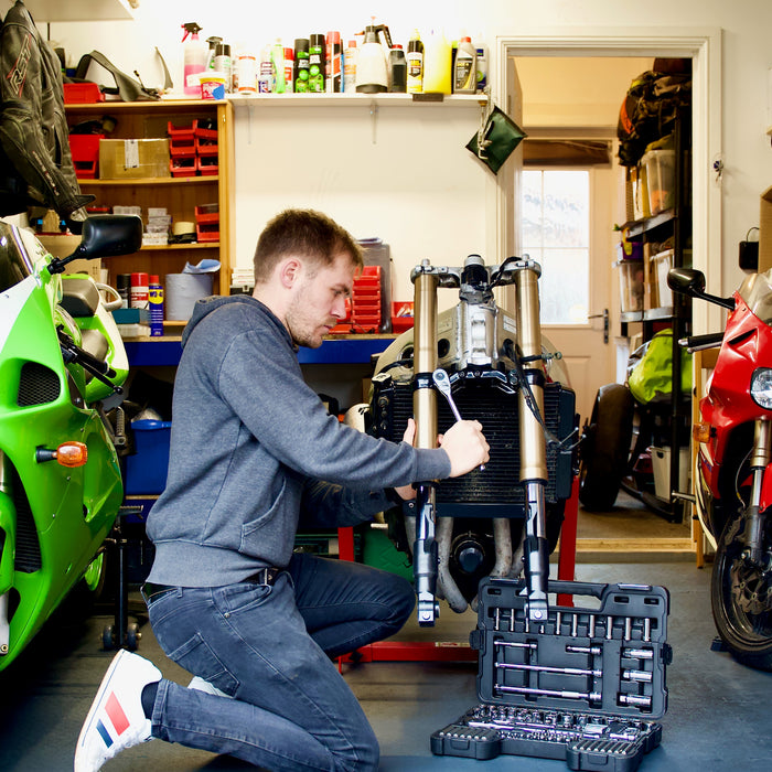 Tom and his bikes